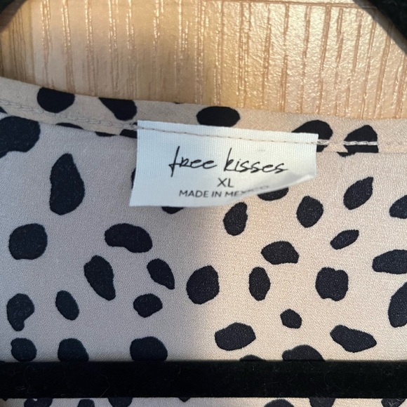 Free Kisses Black and White Polka Dot Top - Picture 6 of 8